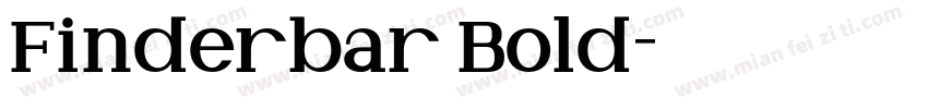 Finderbar Bold字体转换